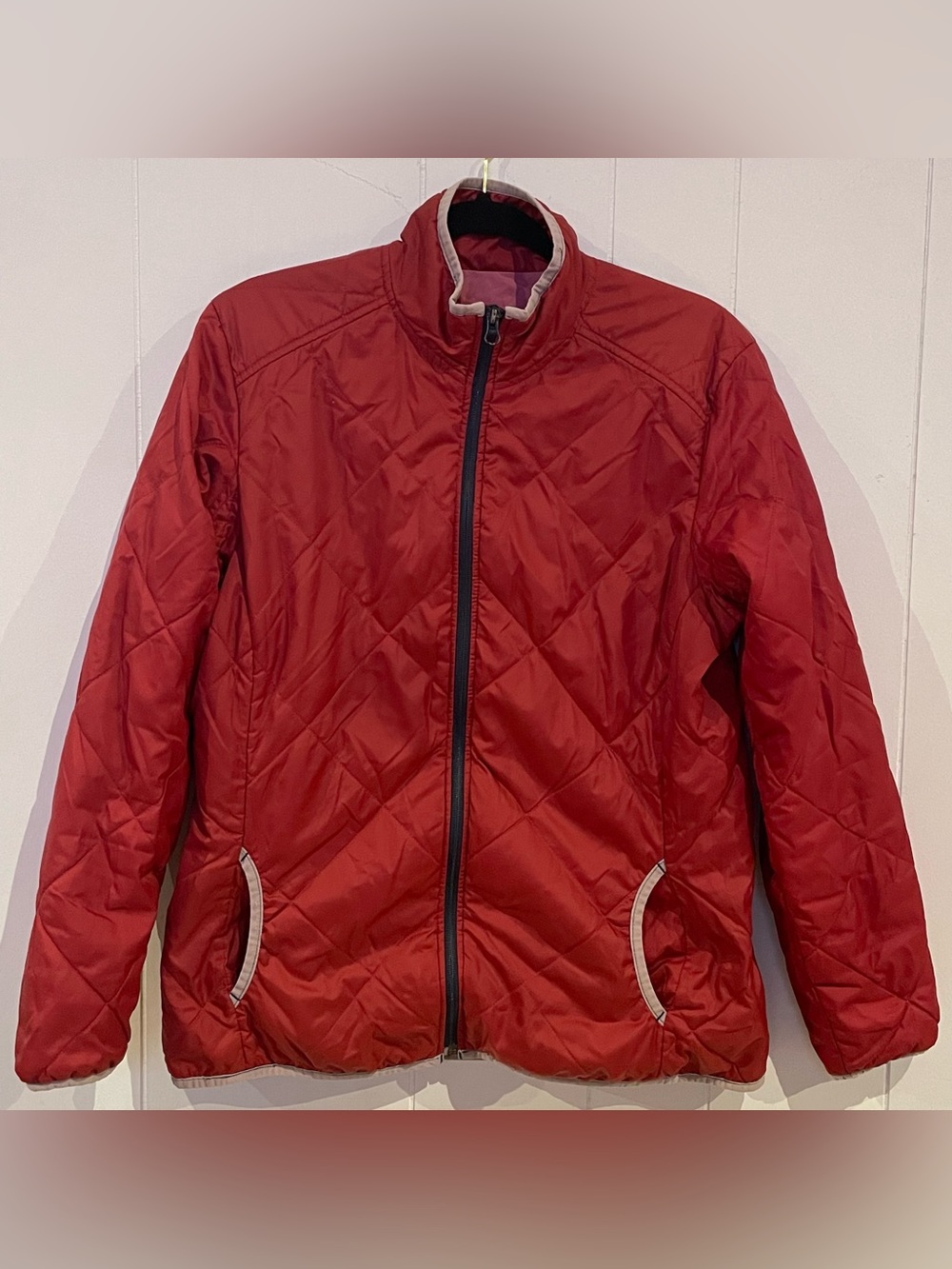 Duluth Trading Co Red Quilted Puffer Jacket • Lightweight Packable Gorpcore M